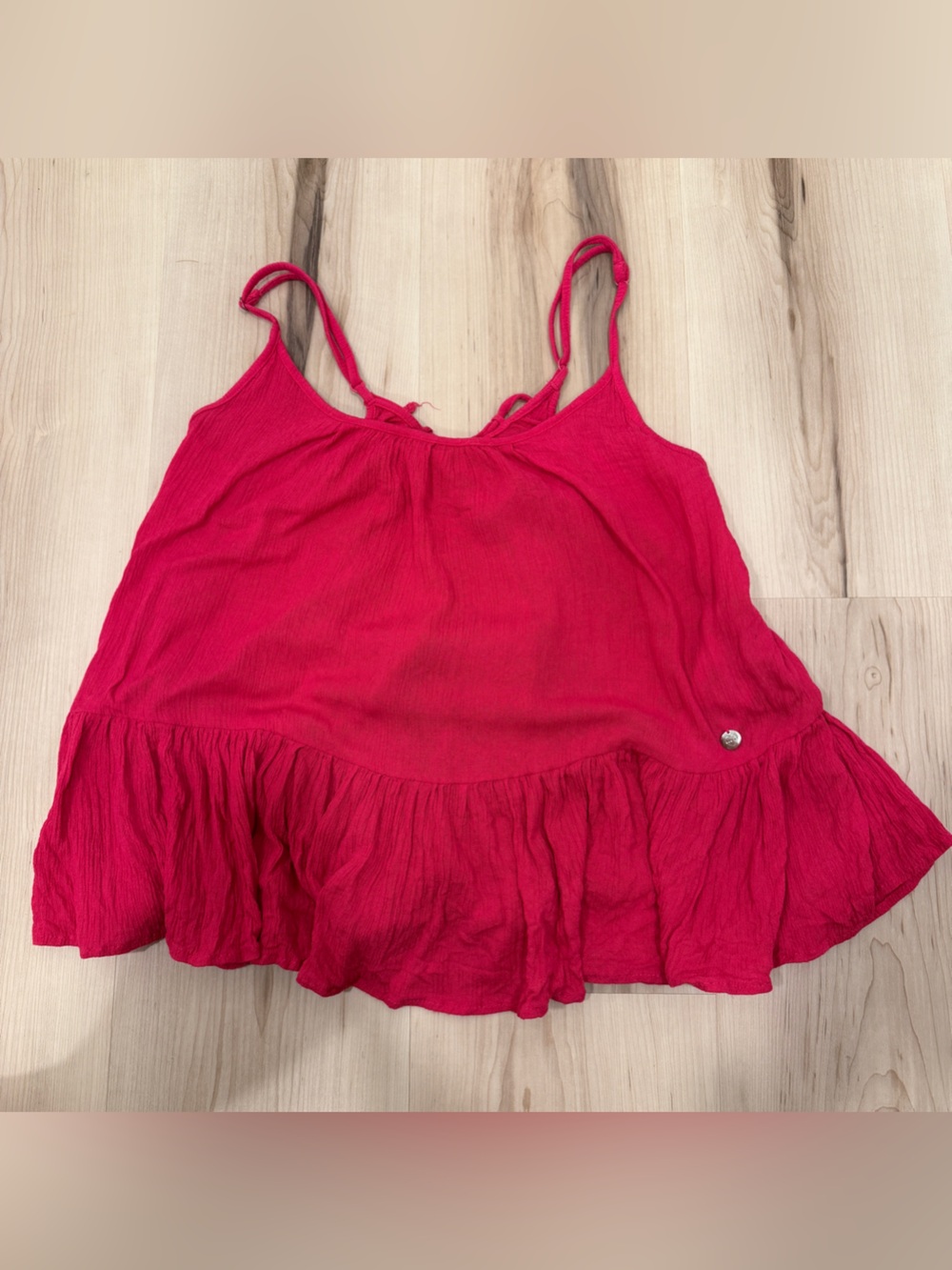 Motivi peplum ruffle tank top size S